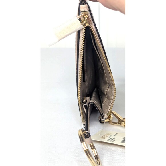 Michael Kors Jet Set Travel Small Leather Coin Pouch Card Case - Soft Pink - Picture 7 of 8